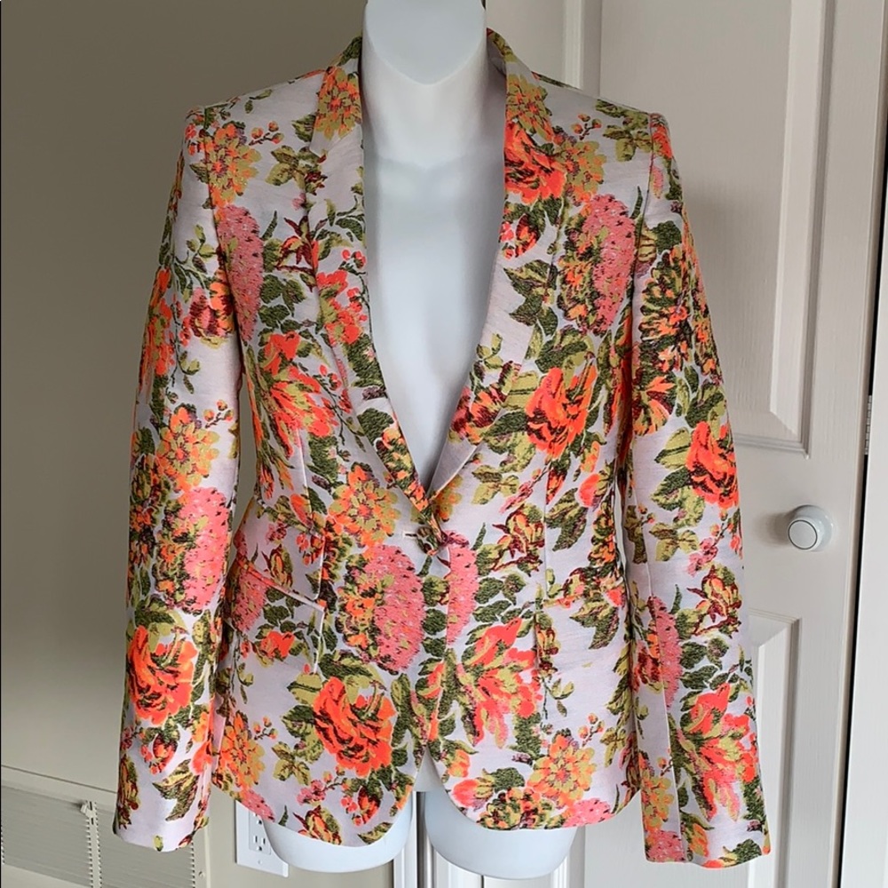 Stella McCartney Floral White Blazer